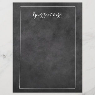 Kreidetafel-Hochzeits-Briefkopf-Design mit Rahmen