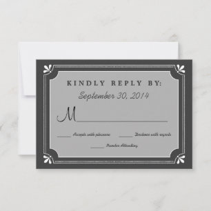 Kreidetafel Liebesvögel Hochzeits-RSVP RSVP Karte