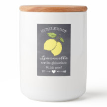 Kreidetafel-Look Limoncello-Kleine Flaschenetikett