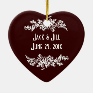 Kreidetafel-Stil HOCHZEIT Geschenk Keramikornament