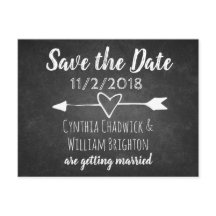 Kreidetafel-Typografie-Save-the-Date-Postkarte