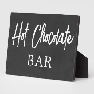 Kreidetafel (unecht) Hot Chocolate Schild Tischpla Fotoplatte