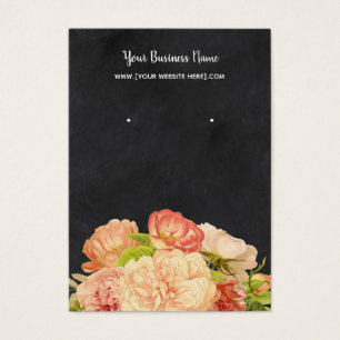 Kreidetafel-Wasserfarben-Blumen-Ohrhänger-Display
