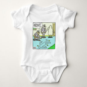 Kreideumriss Lustige Polizeigeschenke & Sammlerstü Baby Strampler