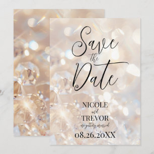 Kreieren Sie Ihre eigenen Champagner-Kristalle Save The Date