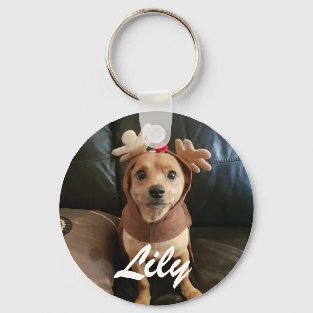 kreieren Sie Ihren eigenen Weihnachtskeyring Schlüsselanhänger (Vorderseite)