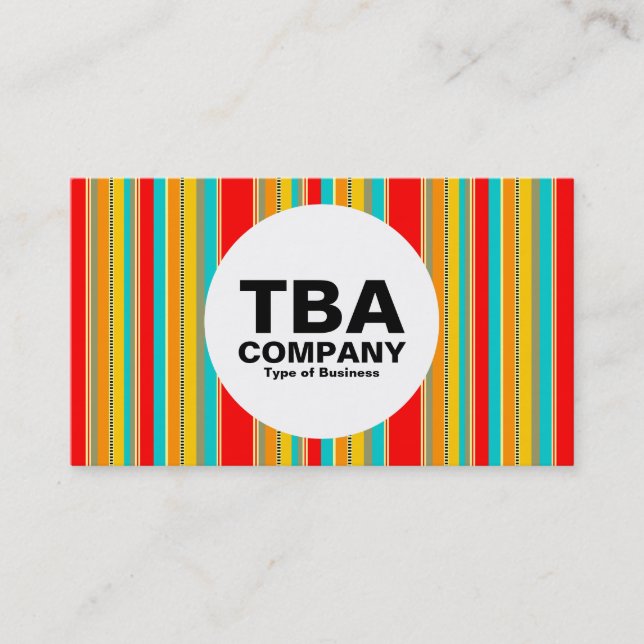 Kreis - 091214 Vertikaler Streifen Visitenkarte (Vorderseite)