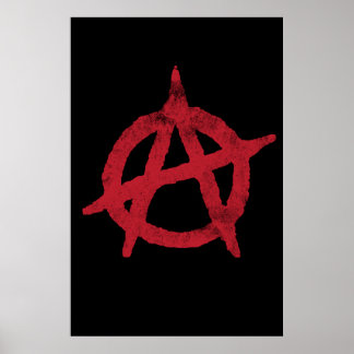 'Kreis a' Anarchiesymbol Poster