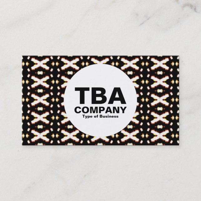 Kreis - Abstraktes Muster Visitenkarte (Vorderseite)