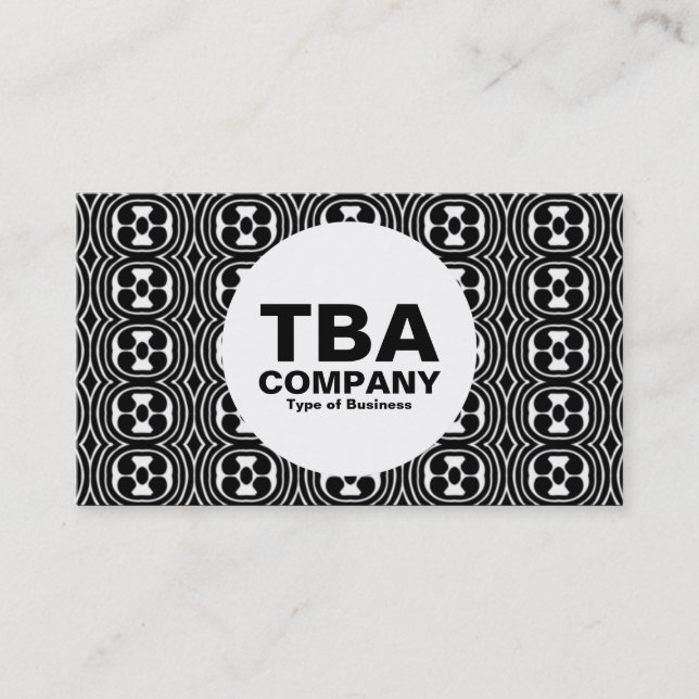 Kreis - Abstraktes Muster Visitenkarte (Vorderseite)