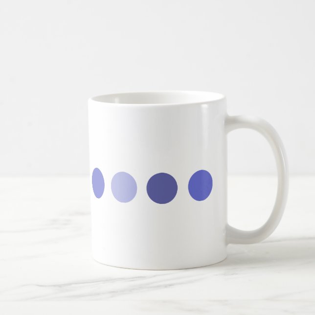 Kreis-blau Kaffeetasse (Rechts)