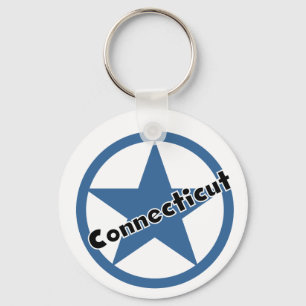 Kreis Connecticut Schlüsselanhänger