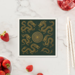 Kreis der Drachen Napkins Serviette