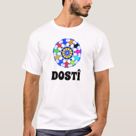 Kreis der Freunde, die Hände halten. Freundschaft T-Shirt