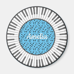 Kreis der Klaviertasten Design Magnet