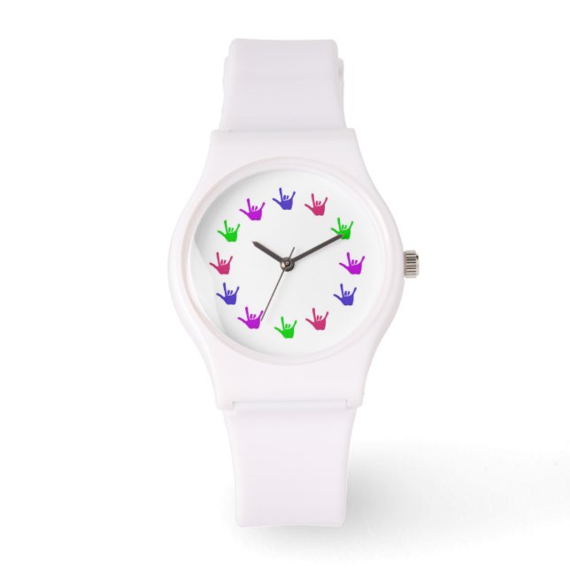 Kreis der Liebe signieren Sprachuhren Armbanduhr (Vorderseite)