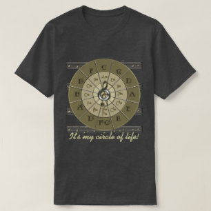 Kreis des Fünftel-Deko-Goldes T-Shirt