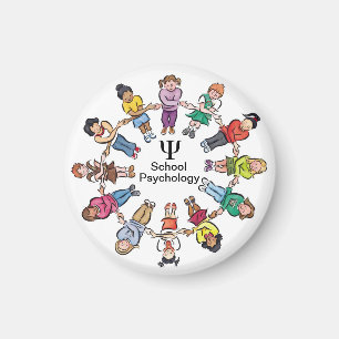 Kreis des Kinderschulpsychologie-Magneten Magnet