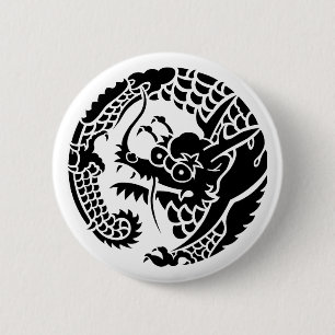 Kreis des Nichiren-Sekten-Drachen Button