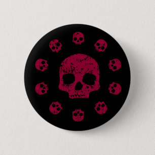 Kreis des Schädelknopfes Button