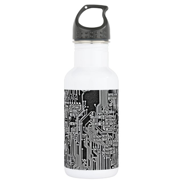 Kreis Edelstahlflasche (Vorderseite)