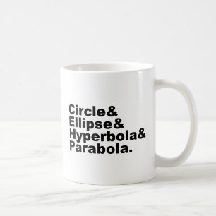 Kreis Ellipse Hyperbel Parabel   Kegelschnitte Kaffeetasse