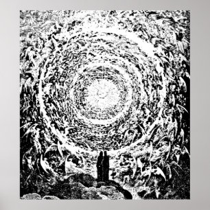 Kreis Engel Dantes der Paradies-Illustration Poster