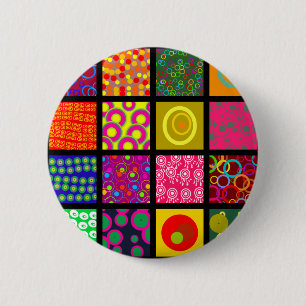 Kreis-Fliesen-Tapete Button