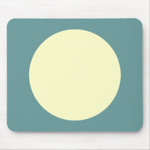 Kreis - Gelb und grün im Ozean Mousepad