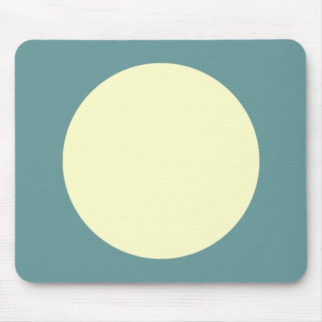 Kreis - Gelb und grün im Ozean Mousepad (Vorne)