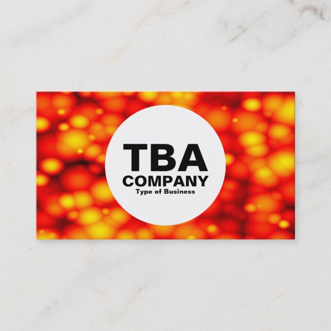 Kreis - Geschmolzene Blasen 02 Visitenkarte (Vorderseite)