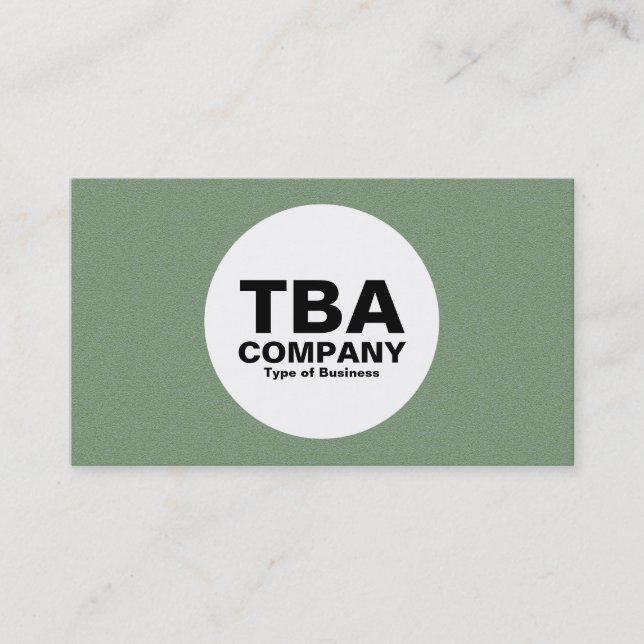 Kreis - Grüne Textur Visitenkarte (Vorderseite)