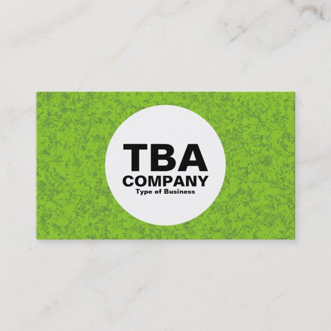 Kreis - Grünes Mineral 02 Visitenkarte (Vorderseite)
