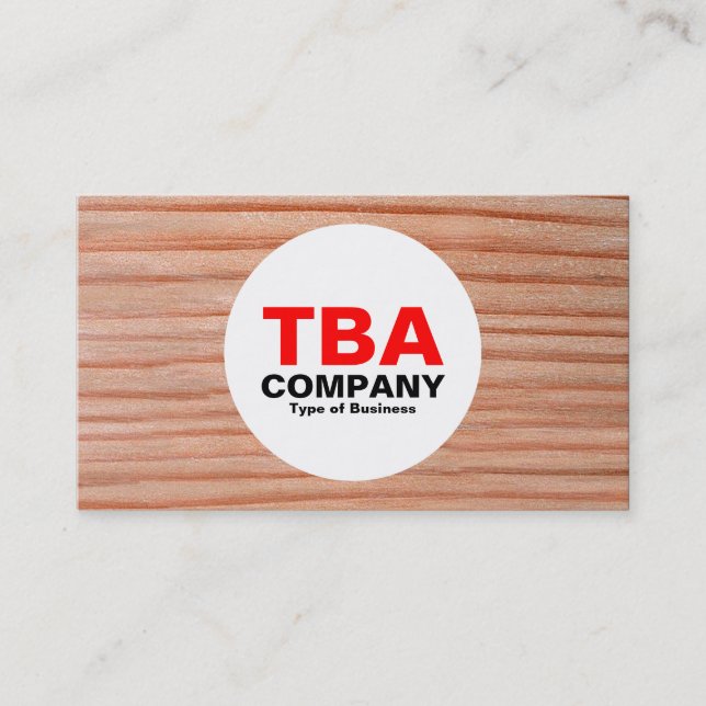 Kreis - Holz 01 Visitenkarte (Vorderseite)