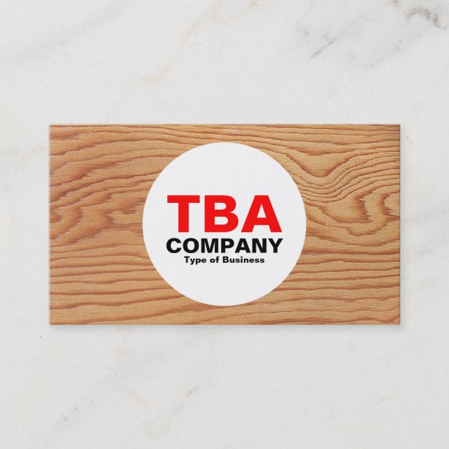 Kreis - Holz 02 Visitenkarte (Vorderseite)