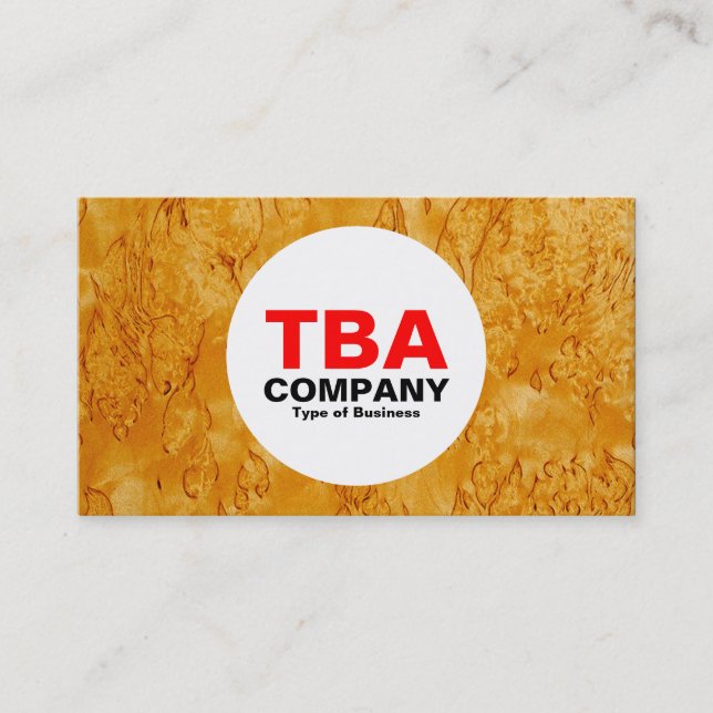 Kreis - Holz 03 Visitenkarte (Vorderseite)