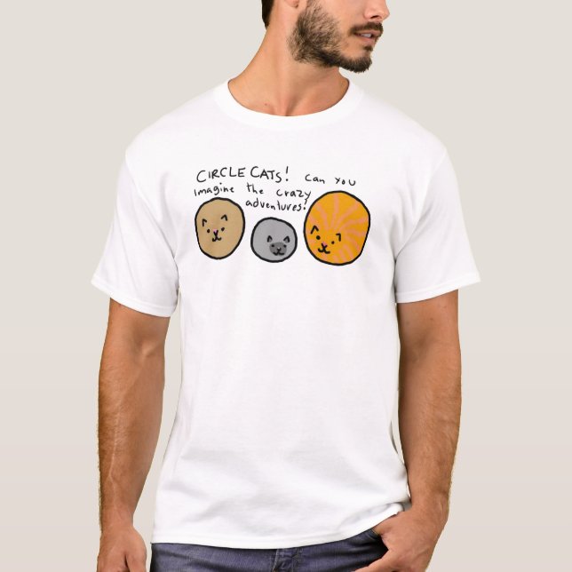 Kreis-Katzen T-Shirt (Vorderseite)