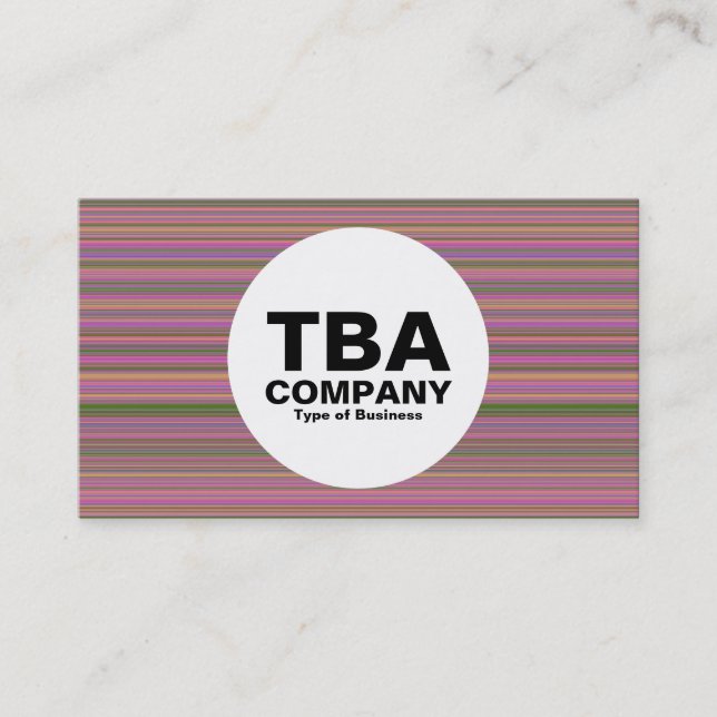 Kreis - Linien Visitenkarte (Vorderseite)