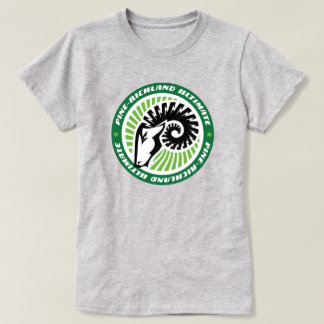 Kreis-Logo auf lt Gray T-Shirt