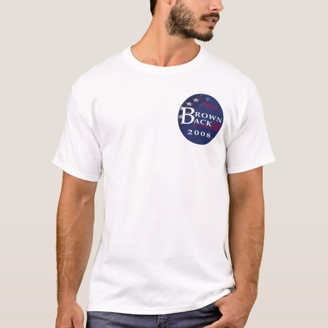 Kreis-Logo-Fronten-rechteckige Logo-Rückseite T-Shirt (Vorderseite)