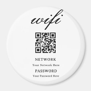 Kreis Magnet Moderne Wifi-Passwort-Netzwerk