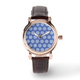 Kreis-Mandala-Muster Armbanduhr
