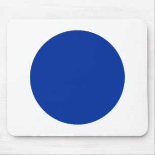 Kreis - Marine mit Weiß Mousepad