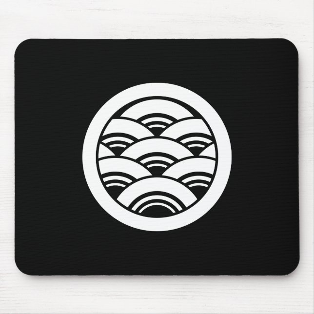 Kreis mit Seigaiha Mousepad (Vorne)