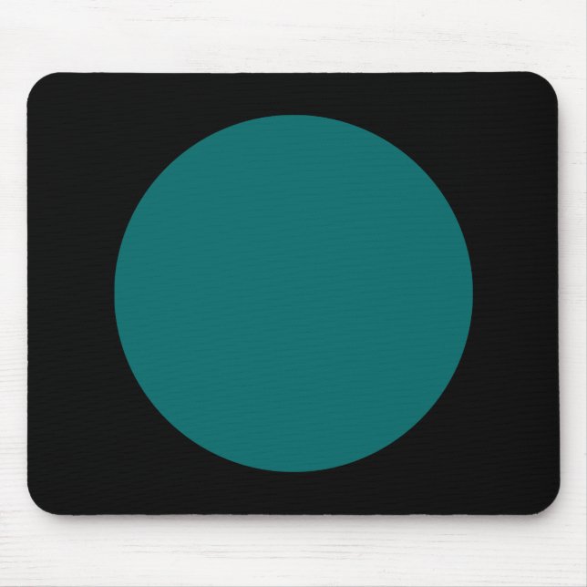 Kreis - Moss Grün und Schwarz Mousepad (Vorne)