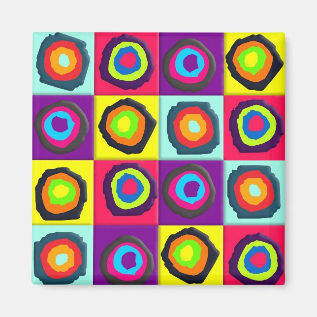 Kreis-Muster  Magnet (Vorne)