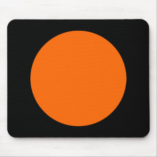 Kreis - orange und schwarz mousepad