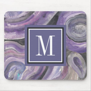 Kreis-Regen des Monogramm- Mousepad