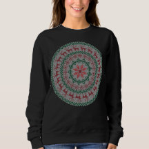 Kreis-Ren verziert hässliche Weihnachtsstrickjacke