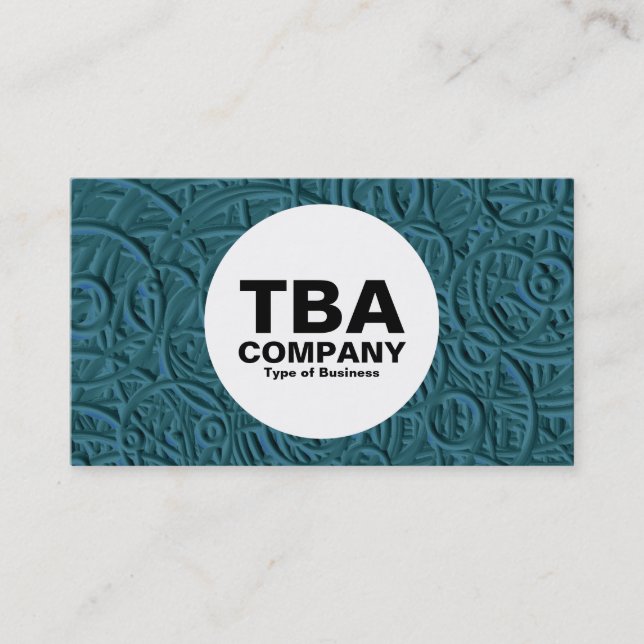 Kreis - Ringe mit Embosswerten Visitenkarte (Vorderseite)